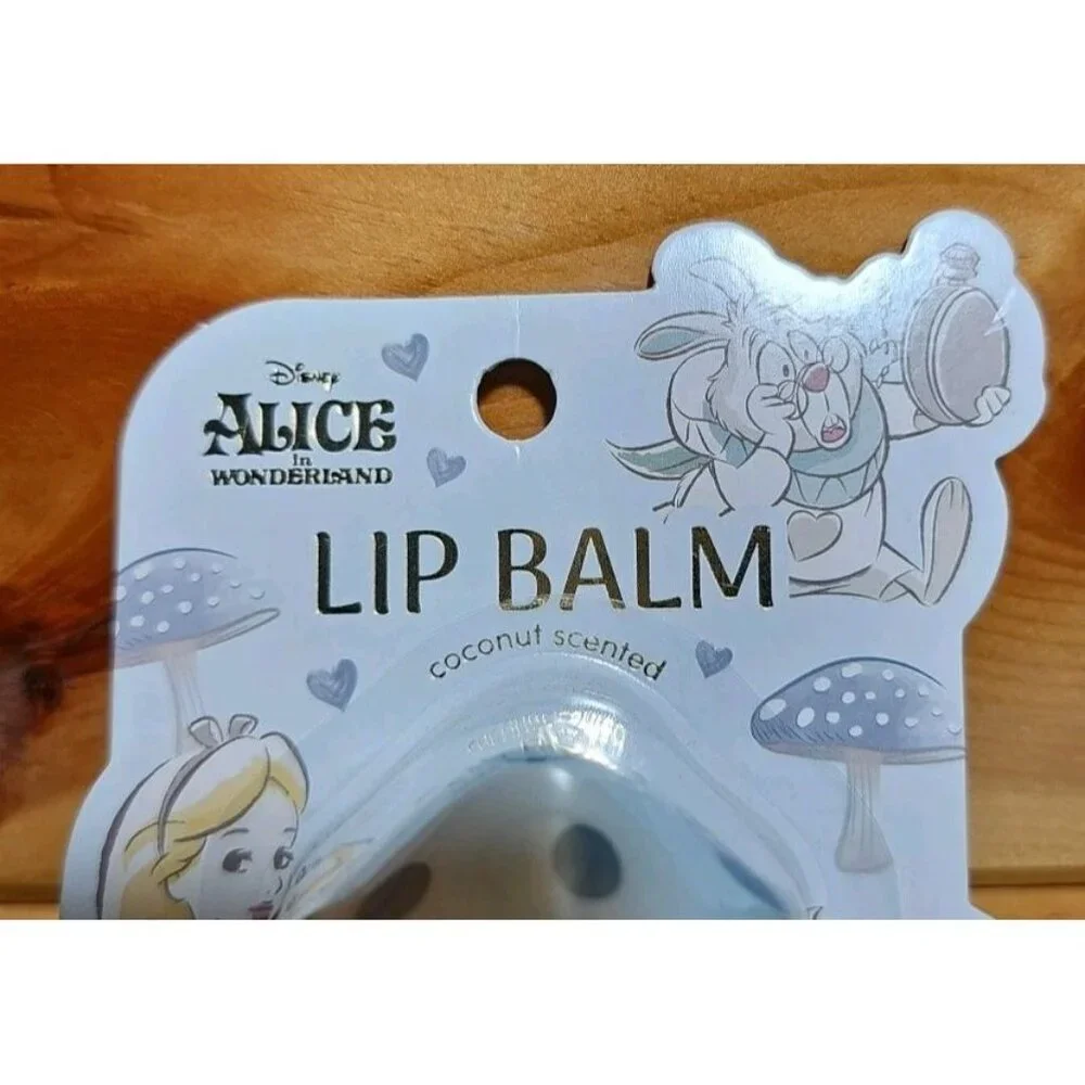 Disney Alice In Wonderland Coconut Scented Mushroom Lip Balm, New In Package! - Picture 3 of 4